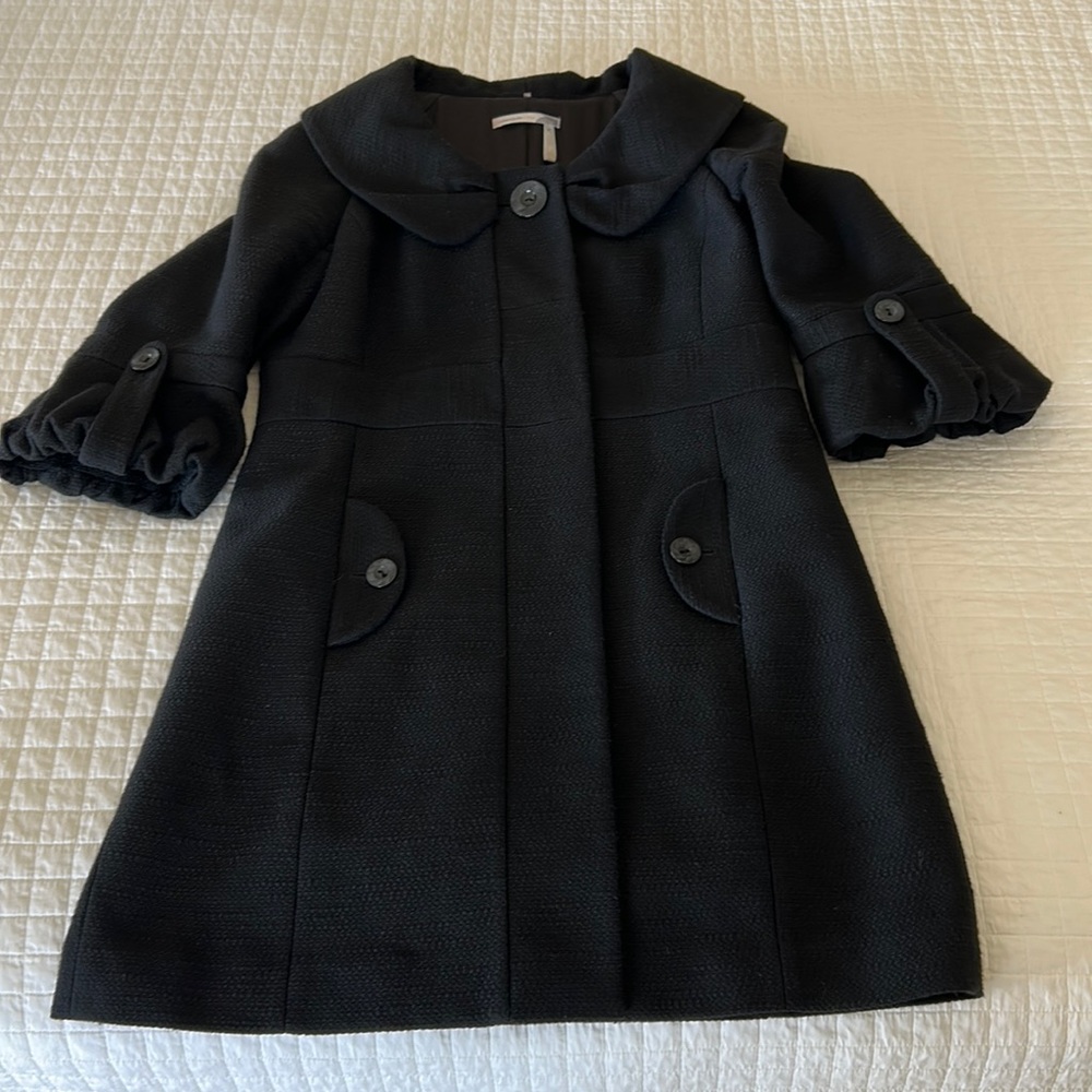 Adorable black peacoat